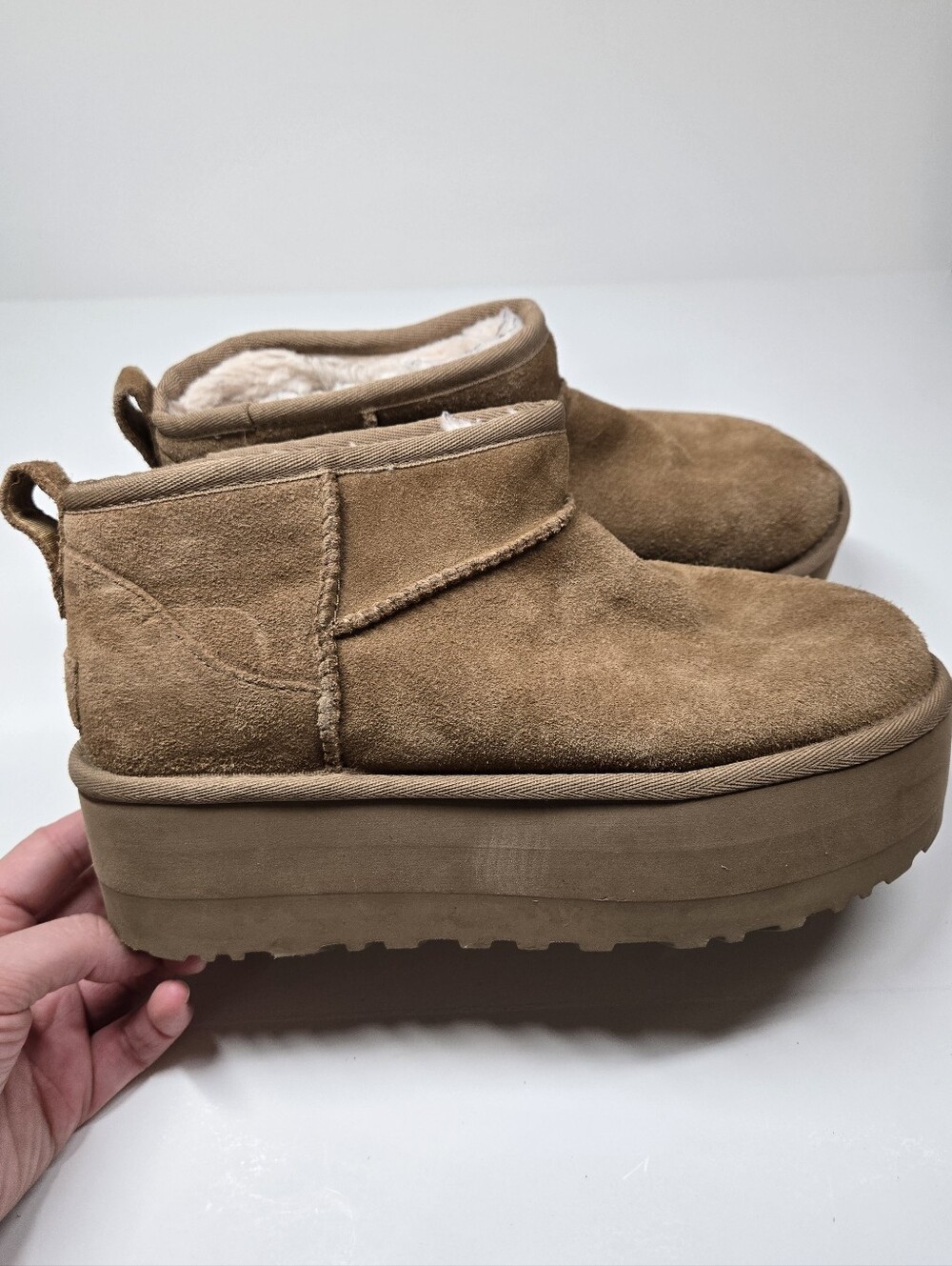 UGG Classic Mini Platform Chestnut Ankle Boots